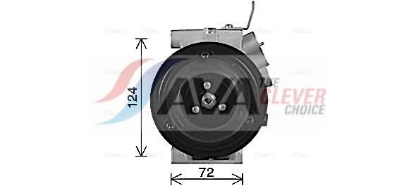 Компресор системи кондиціювання Polcar 40X2KS2X ціна, від 306.46 USD